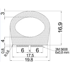 Tout pour l’Extérieur -Tout pour l’Extérieur 3m joint adhesif pour porte o 17 1