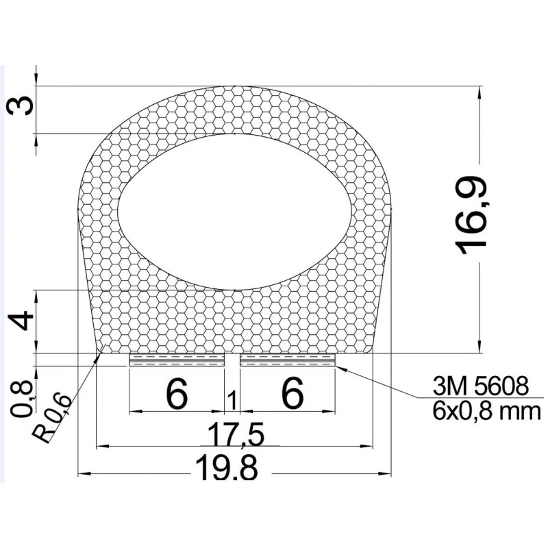 3M Joint Adhésif Pour Porte ø 17 2 3M Joint Adhésif Pour Porte ø 17 – Image 2