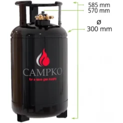 CAMPKO Bouteille GPL Rechargeable 12 Kg -Tout pour l’Extérieur campko bouteille gpl rechargeable 12 kg 4