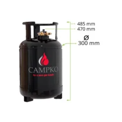 CAMPKO Bouteille GPL Rechargeable 9 Kg -Tout pour l’Extérieur campko bouteille gpl rechargeable 9 kg 4