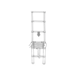 CARBEST Echelle Télescopique 3,2 M -Tout pour l’Extérieur carbest echelle telescopique 3 2 m 2