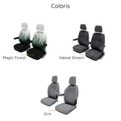 DRIVEDRESSY Housses De Sièges AV | VW T6 & T6.1 -Tout pour l’Extérieur drivedressy housses de sieges av vw t6 2