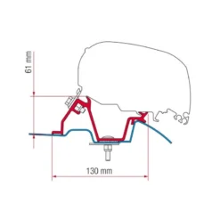 FIAMMA Adaptateur Sprinter High Roof F65 Eagle 400