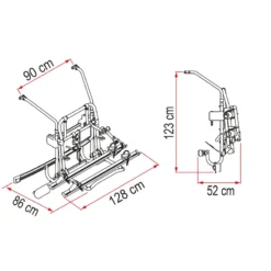 FIAMMA Carry-Bike MERCEDES Classe V Lift E-Bike -Tout pour l’Extérieur fiamma carry bike mercedes classe v lift e bike 3