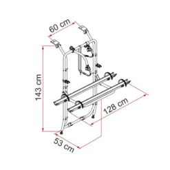 FIAMMA Carry Bike | Trafic 2 Et 3 - Hayon -Tout pour l’Extérieur fiamma carry bike trafic 2 3 hayon 2