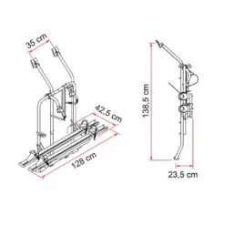 FIAMMA Carry Bike | VW T4 - Double Porte -Tout pour l’Extérieur fiamma carry bike vw t4 double porte 2