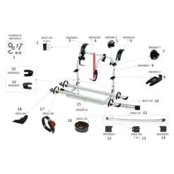 FIAMMA Pièces Détachées Carry-Bike FORD Custom