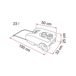 FIAMMA Roll-Tank 23 F -Tout pour l’Extérieur fiamma roll tank 23 3