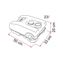 FIAMMA Roll-Tank 23 W -Tout pour l’Extérieur fiamma roll tank 23 w 2