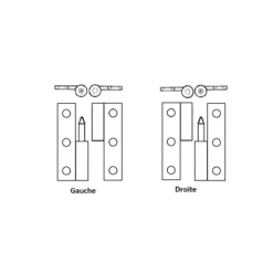 FS Charnière Laiton 100 X 47 X 4 Mm -Tout pour l’Extérieur fs charniere laiton 100 x 47 x 4 mm 2