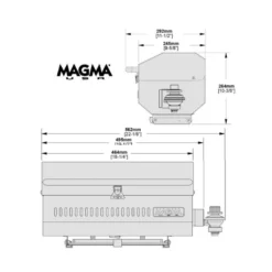 MAGMA Chefsmate 230 X 460 -Tout pour l’Extérieur magma chefsmate barbecue inox 4