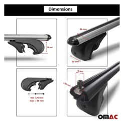 OMAC Barres De Toit Boldbar Ford Custom -Tout pour l’Extérieur omac barres de toit boldbar ford custom 4