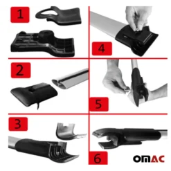 OMAC Barres De Toit Elegance VW T5 -Tout pour l’Extérieur omac barres de toit elegance vw t5 10