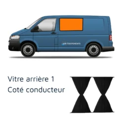 OMAC Rideaux Arrière | VW T5 T6 -Tout pour l’Extérieur omac rideaux arriere vw t5 t6 6