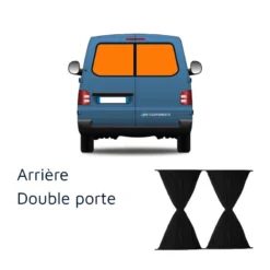 OMAC Rideaux Arrière | VW T5 T6 -Tout pour l’Extérieur omac rideaux arriere vw t5 t6 8