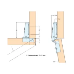 OSCULATI Charnière Invisible Inox 94 X 54 Mm -Tout pour l’Extérieur osculati charniere invisible inox 304 2
