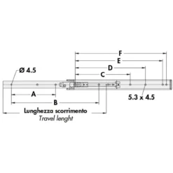 OSCULATI Coulisseau Inox 397 Mm -Tout pour l’Extérieur osculati coulisseau inox 397 mm 5