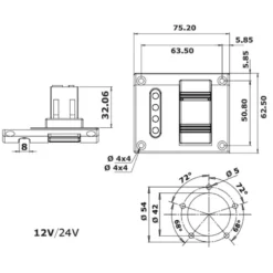 OSCULATI Kit Indicateur + Sonde Eaux Noires -Tout pour l’Extérieur osculati kit indicateur sonde eaux noires 2