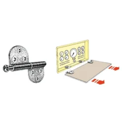 SEAWORLD Charnière Dégontable Laiton -Tout pour l’Extérieur seaworld charniere degontable 2