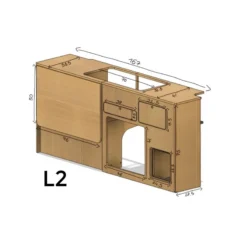 SIMPLE VANS Meuble Latérale VASP | VW T5/T6 -Tout pour l’Extérieur simple vans meuble laterale vasp t5 t6 11