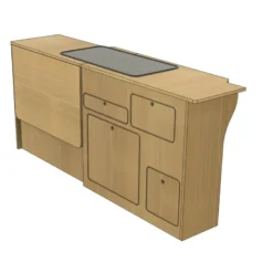 SIMPLE VANS Meuble Latérale VASP | VW T5/T6 -Tout pour l’Extérieur simple vans meuble laterale vasp t5 t6 6