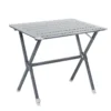TRIGANO Table à Clayettes Aluminium 80 Cm