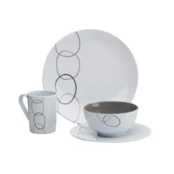 VIA MONDO Set Vaisselle Rings -Tout pour l’Extérieur via mondo set vaisselle rings 2